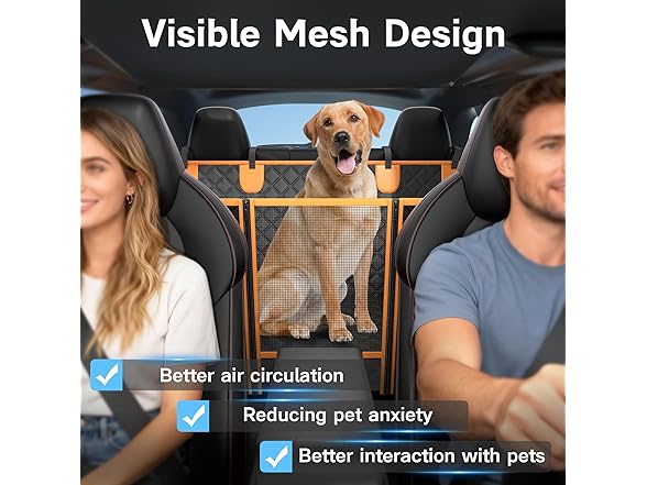 Twesync Dog Car Seat Cover