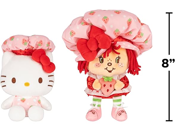 Hello Kitty® - 8-Inch Strawberry Shortcake x Hello Kitty® Plush 2-Pack