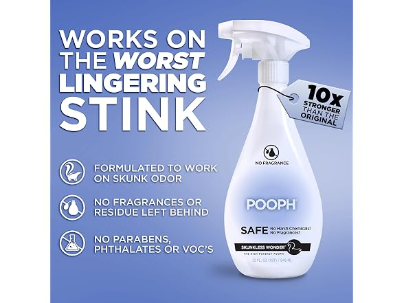 POOPH Skunk Odor Eliminator Spray 32 oz Unscented