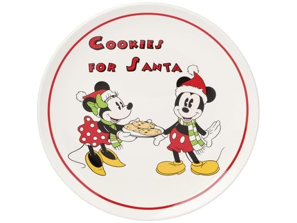 Lenox Disney Cookies for Santa Plate