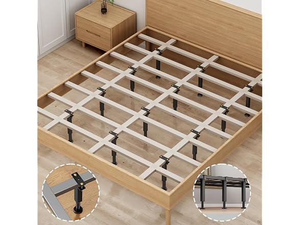 NESAPTO 4-Pack Metal Bed Risers 7-11in