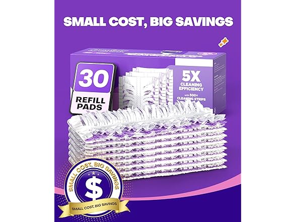 Domudy Cleaning Power Mop Refills 30 Count