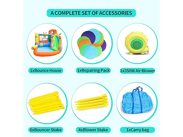 Bee Bounce House Water Slide