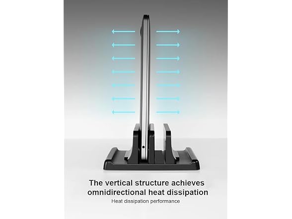 Fancial Vertical Laptop Stand, Adjustabl