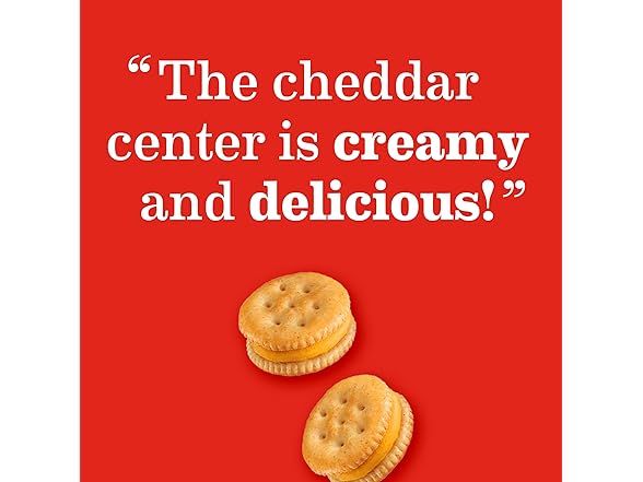 RITZ Bits Cheese Sandwich Crackers, 10 Snack Packs