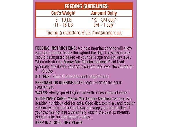 Meow Mix Tender Centers, Dry Cat Food