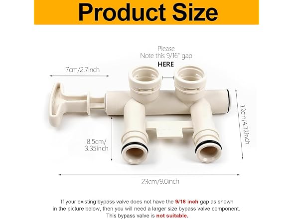 7345388 Water Softener Standard Bypass