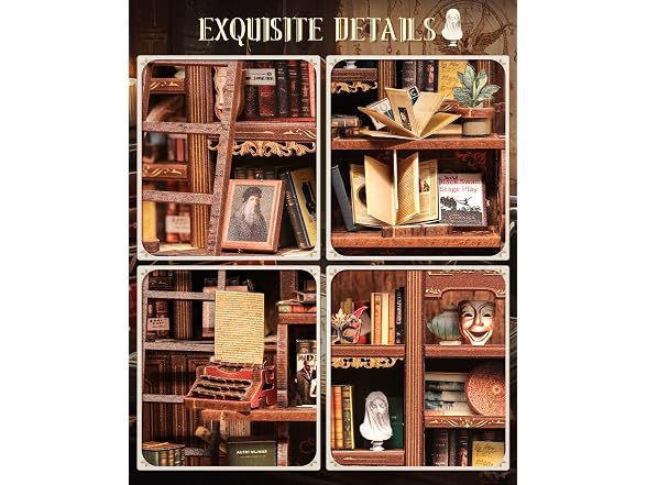 Book Nook Kit - DIY Miniature Dollhouse