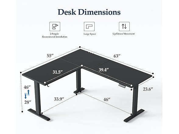 Klicelor 63B - L desk