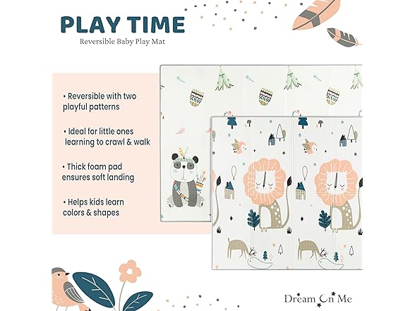 Dream On Me Reversible Baby Play Mat