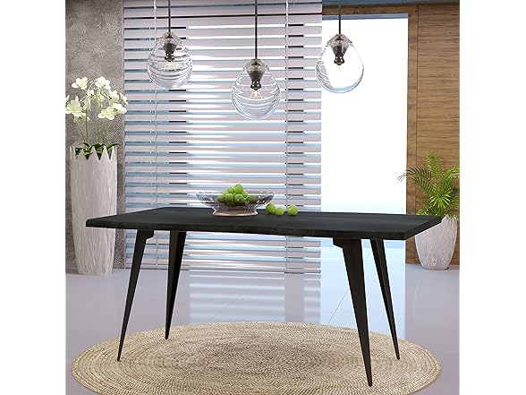 LeisureMod Ravenna Rectangular Table