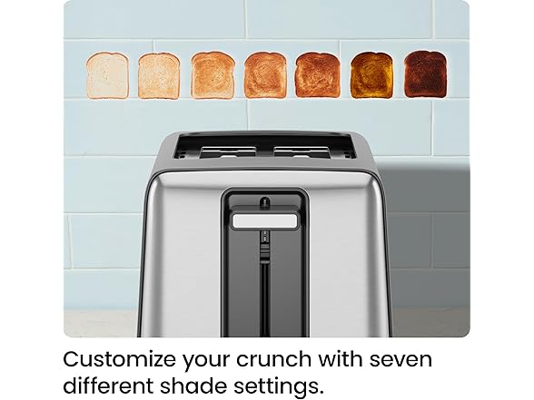 Chefman 2 Slice Toaster, 7 Shade Settings