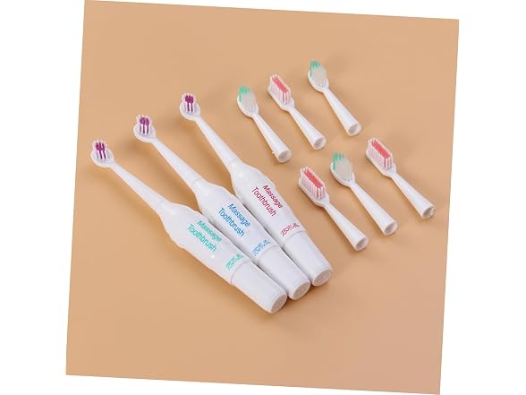 Mipcase Puppy Toothbrush 3pc Toothbrush Autom