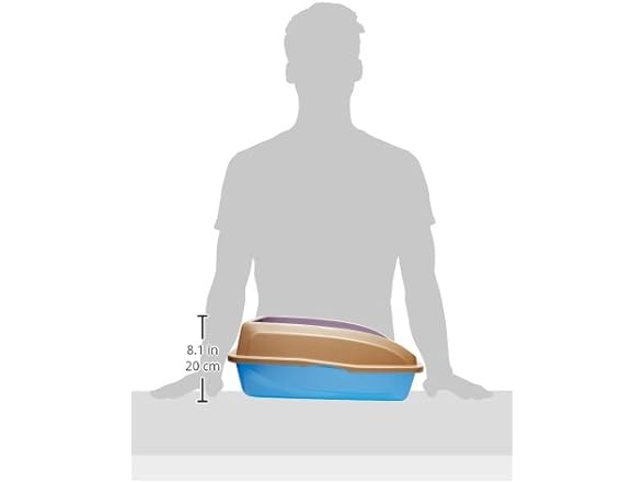 Van Ness Pets Large High Sided Cat Litter Box with Frame