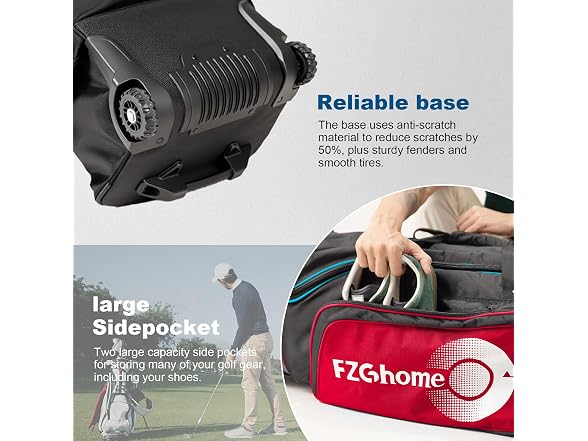 TwilightEmber Hard Case Golf Travel Bag