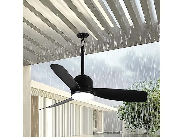 SUTEFAN 44'' Dimmable Outdoor Ceiling Fan - Gallery 7