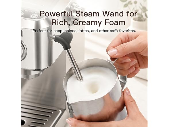 MEGAWISE 20-Bar Espresso Machine, Milk Frother