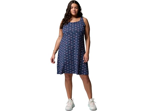 Columbia Women Pfg Dress Nocturnal Bluefin Pride