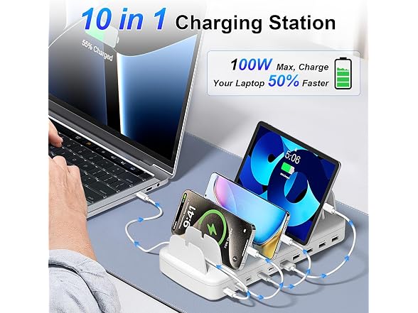 COTOP 510W 10-Port Charging Station