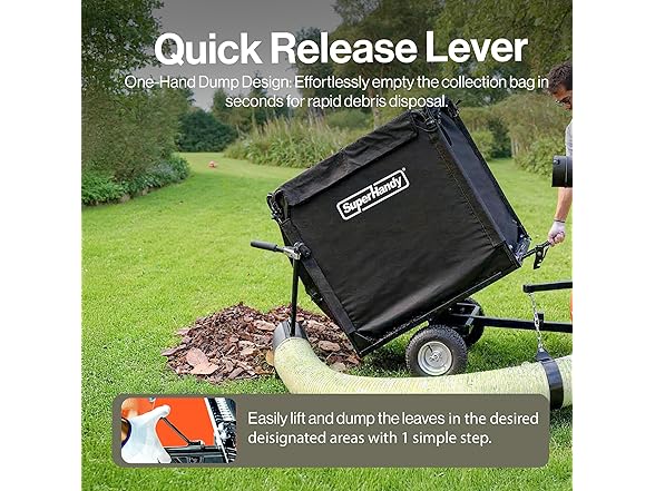 SuperHandy Towable Leaf and Lawn Vacuum