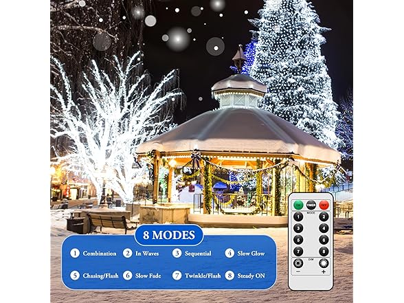 Lakumu 2-Pack 100 LED Fairy Lights