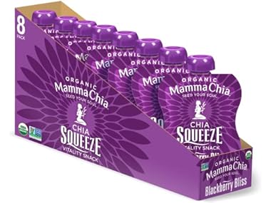 $9.99, Was $15.29, 34% Off! 8PK Mamma Chia Organic Vitality Squeeze Snack dealfomo