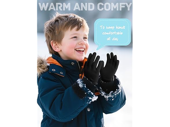 16 Pack Kids Stretchy Winter Gloves