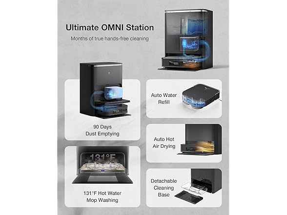 Ecovacs DEEBOT-X2-OMNI ECOVACS DEEBOT X2 OMNI Black