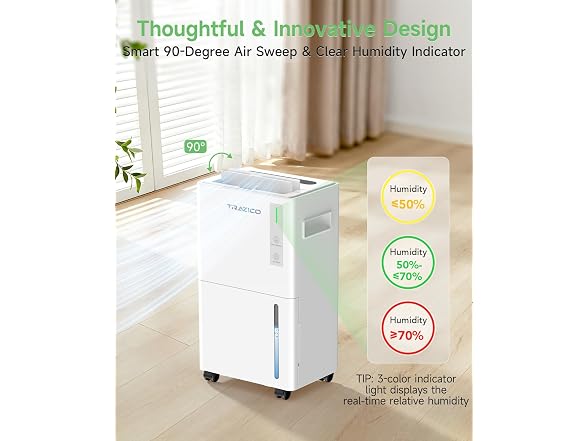 Trazico 1500 Sq.ft Dehumidifier