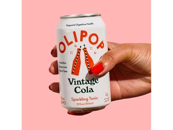 1CT OLIPOP Vintage Cola Prebiotic Soda, 12 OZ