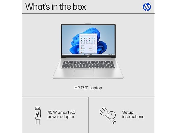 HP 17.3" FHD Intel Core 3 100U Laptop