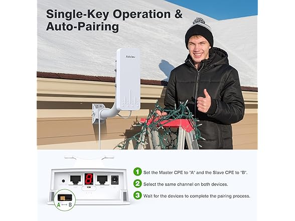 3KM 5.8G Point to Point Outdoor Wireless Bridge