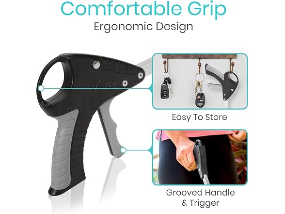 Vive Suction Cup Grabber Reacher 32in