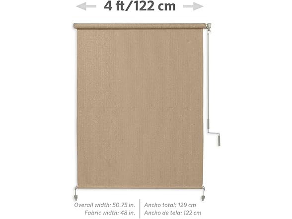 Coolaroo Outdoor Roller Shade with Wand
