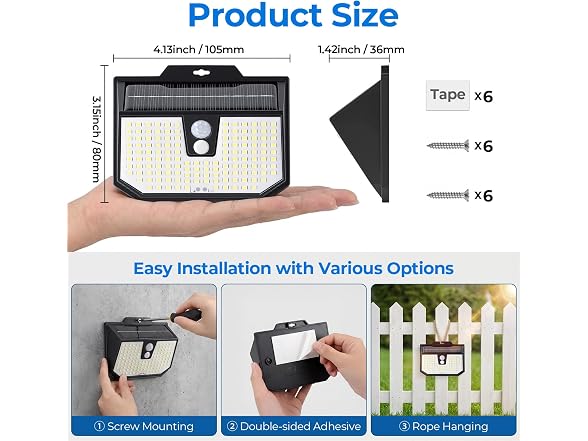 Brightever Solar Motion Lights Outdoor