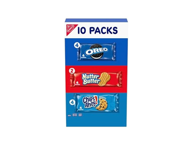 $5.49, Was $7.57, 27% Off! 10PK Nabisco Cookie Variety Pack, OREO, Nutter Butter dealfomo