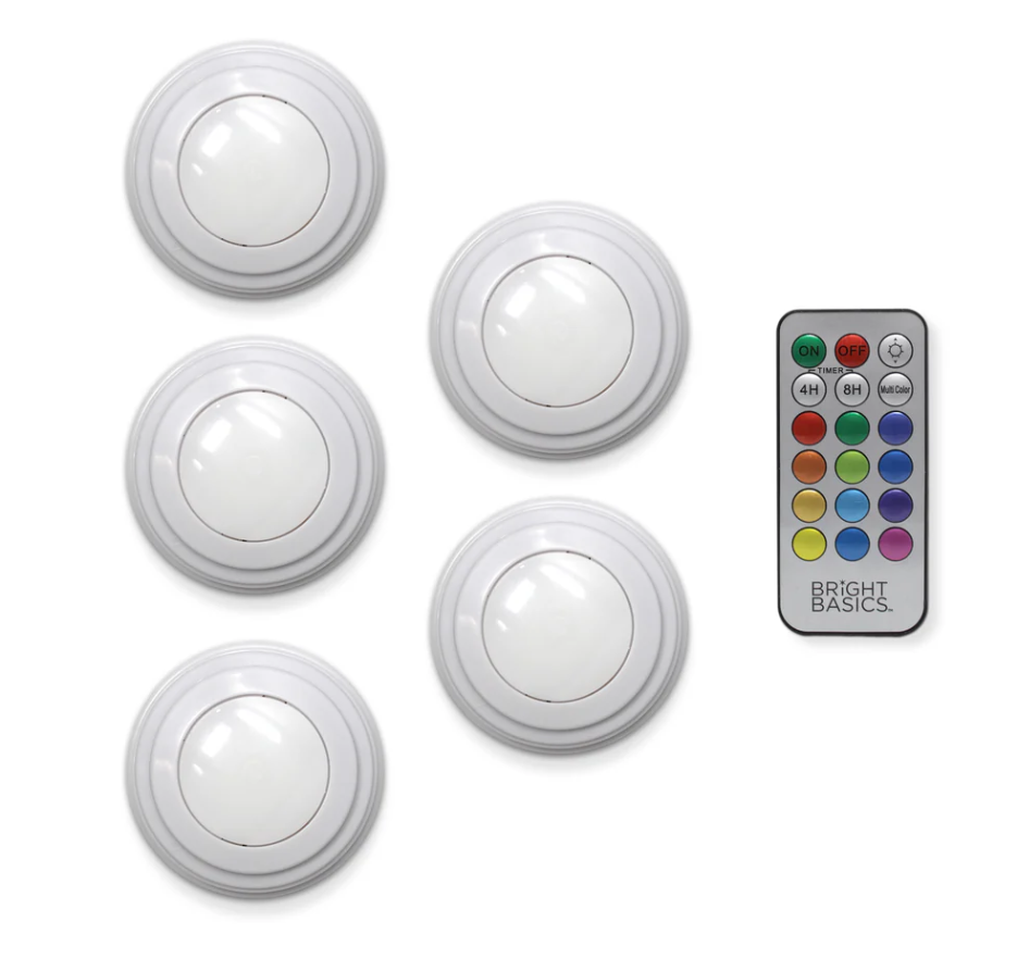 Aduro 5Pk Color Changing Wireless LED Lights w/ Remote - Gallery 6