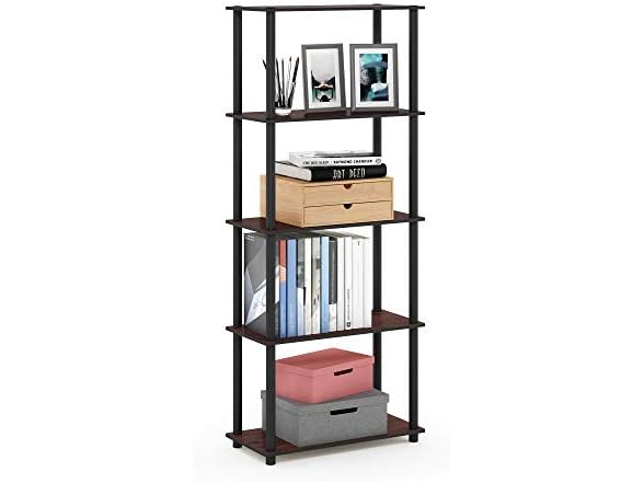 Furinno Turn-N-Tube 5-Tier Corner Cherry