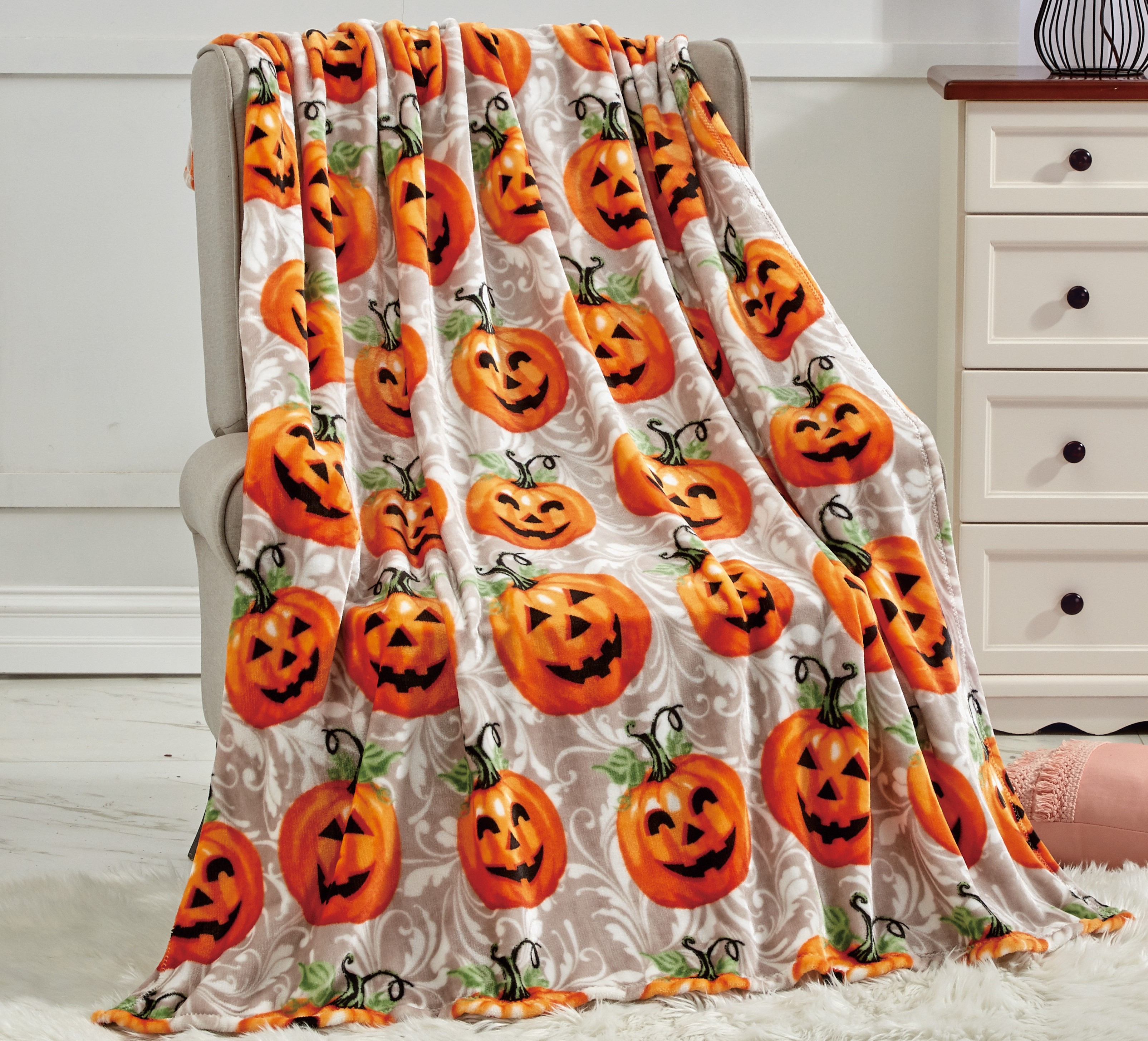 Noble House Pumpkins Throw (2 Pack) - Gallery 5
