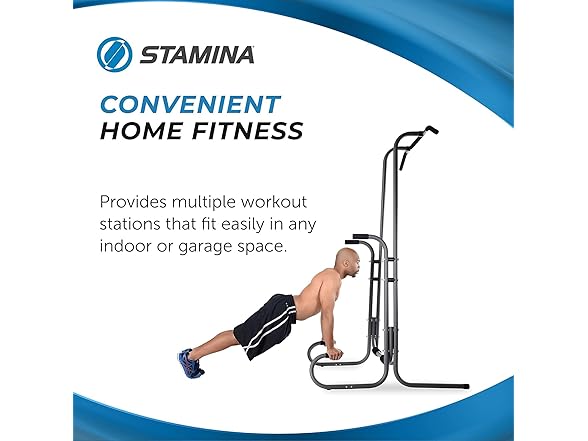 Stamina Power Tower - Dip Bar Pull Up Bar