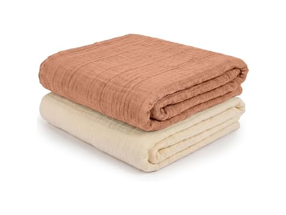Mère & Moi: Muslin Baby Blanket – 2 Pack