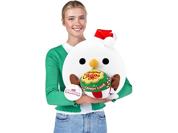 Snackles Christmas Snowman & Chupachups 14 Inch Plush