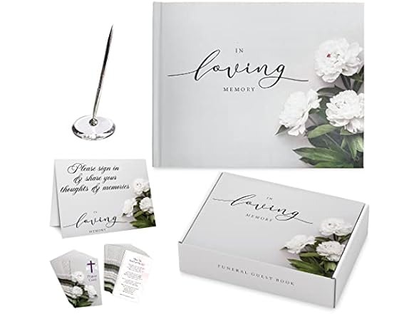 Generic Funeral Guest Book