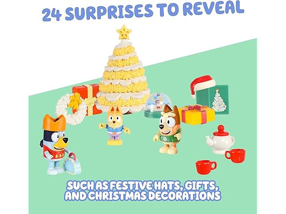 Bluey Advent Calendar Pack Toys