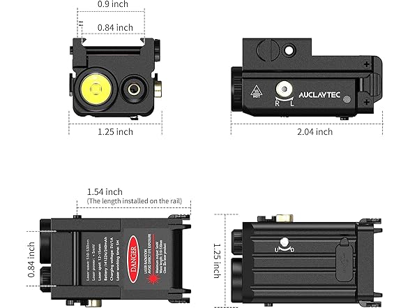 AUCLAYTEC 420lm Tactical LED Flashlight