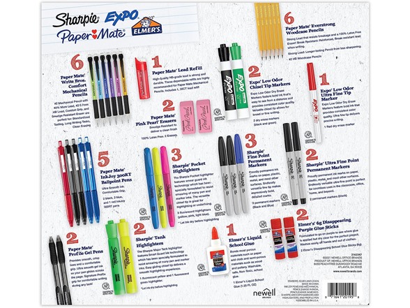School Supplies Variety Pack, 38 Pieces