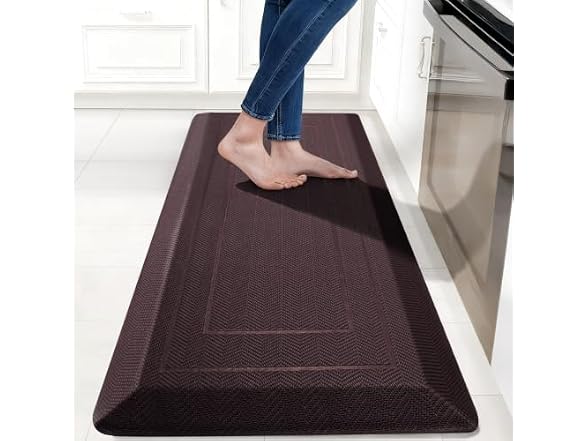 UKISS Brown 20" x 48" Cushioned Comfort Mat