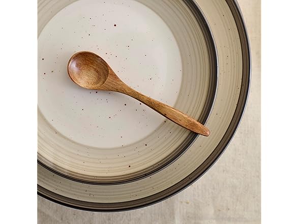 Earth & Clay Harlow 12-Piece Dinnerware Set Earthenware, Beige