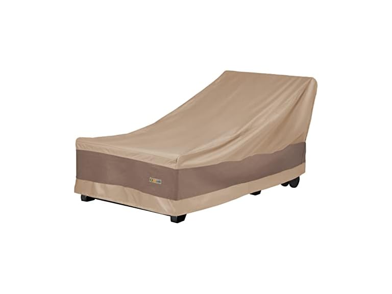 Duck Covers Elegant Waterproof 80 Inch Patio Chaise Lounge Cover