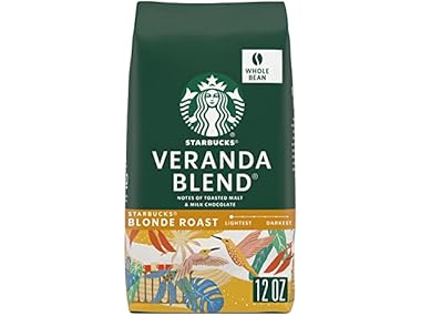 $8.99, Was $13.75, 34% Off! Starbucks Whole Bean Coffee Blonde Roast dealfomo